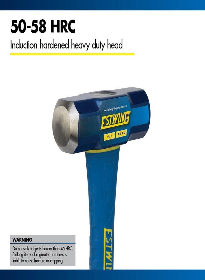 إستوينج مطرقة ثقيلة ذات وجه صلب من غروز إستوينغ، بمقبض من الألياف الزجاجية (رأس بوزن 1.8 كجم × مقبض بطول 16 بوصة) - Image 5